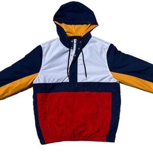 Yacht club styled pullover windbreaker